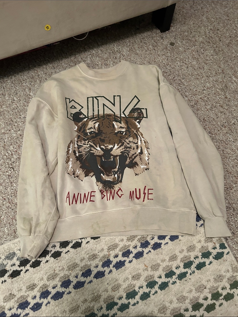 Anine Bing Muse Tiger Sweatshirt - AS IS - size small - Picture 10 of 11